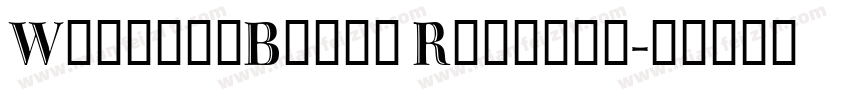 WalburnBlack Regular字体转换